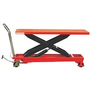 NOBLELIFT MANUAL LIFT TABLE - PLATFORM SIZE: 31.9" x 63" - CAPACITY: 1100 LBS TG110